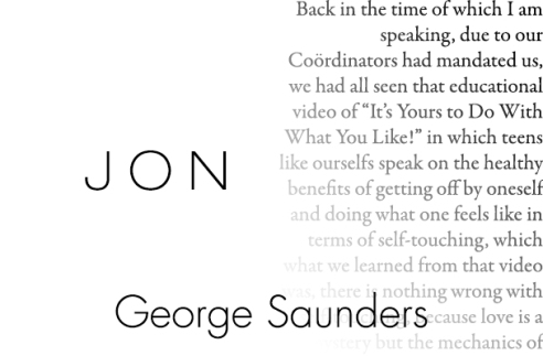Jon by George Saunders